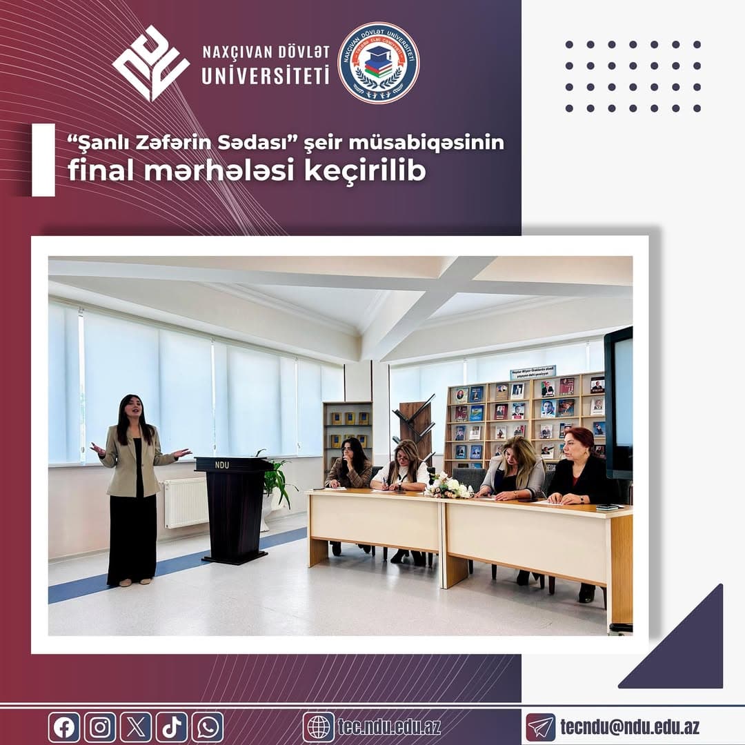 “Şanlı Zəfərin Sədası” şeir müsabiqəsinin final mərhələsi keçirilib.