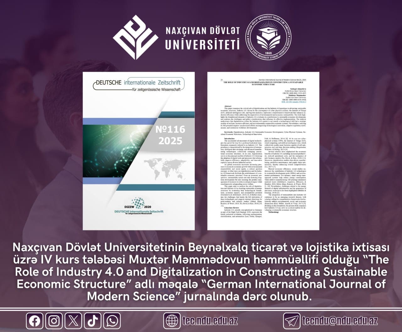 🤩 Tələbəmizlə fəxr edirik‼️